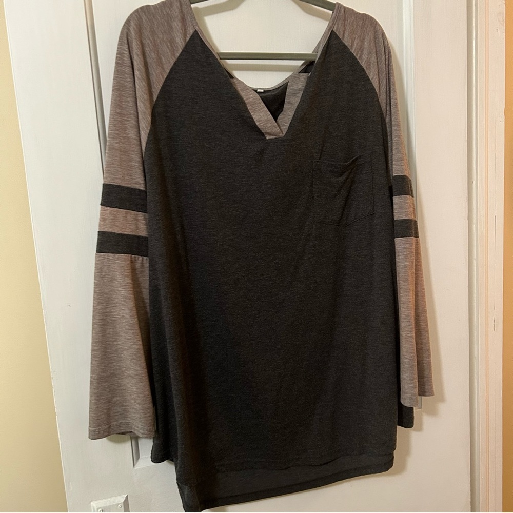 Cute long sleeve Jersey T-shirt 22w